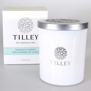 Candles 1: Tilley Soy Scented Candle - Hibiscus Flower