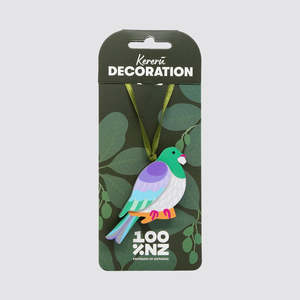NZ Christmas Wooden Baubles