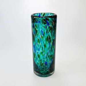Paua Styled Glass Vase - 24cm