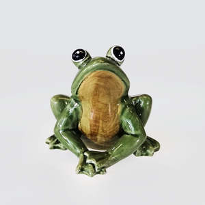 Ceramic Frog With Big Eyes
