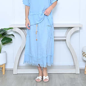 Her: Future Cotton Linen Skirt