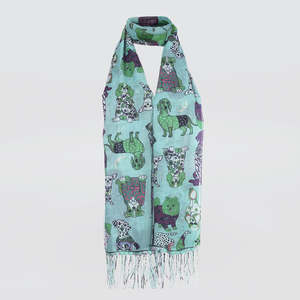 Dog Scarf - Green & Teal