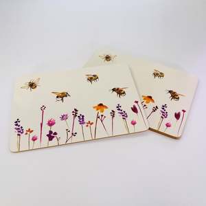 Gifts Under 50: Busy Bees Placemats - Set of 4