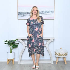 Clothing 1: Floral Cocoon Cotton Dress