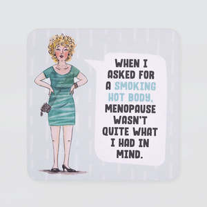 Christmas Gifts For Friends: Funny Coaster - 'Hot Body'