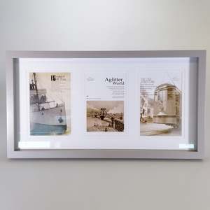 Frames Bf: Matte Bevel Photo Frame - Grey - Three 6"x 4" Photos