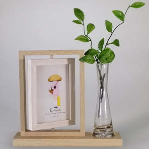 Frames Bf: Light Spin Photo Frame With Glass Vase - 3.5"x 5"