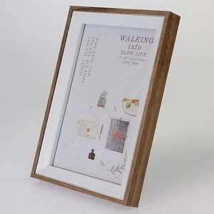 Frames Bf: Brown Grain Two-Tone Photo Frame - 4"x 6"