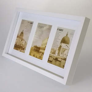 Frames Bf: Triple Cream Bevel Photo Frame - 4"x 6"