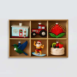 NZ Christmas Baubles - Set/6