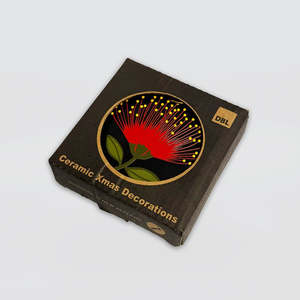 Christmas: Christmas Baubles - 'Floral' Set/4