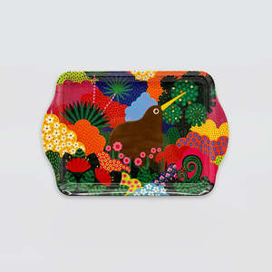 Trays Serveware: Melamine Trays - 'Native Birds'
