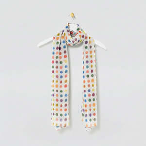 Scarves Bandanas: Multi-Coloured Spotted Scarves