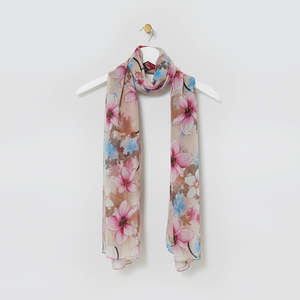 Scarves Bandanas: Beige Magnolia Scarf