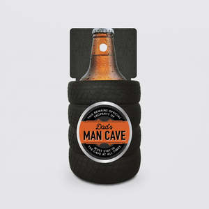 Bottle Bags Cooler: Dads Man Cave' Beer Holder