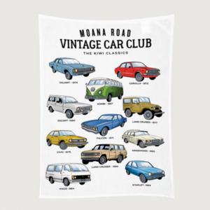 Laundry Cleaning: Moana RD - NZ Classic Car Club - Tea Towel