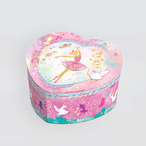 Heart Music Box - 'Pink Ballerina'