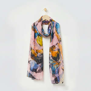 Scarves Bandanas: Abstract Chiffon Scarves