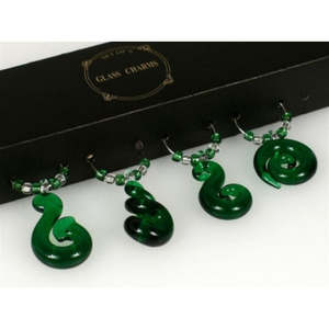 Wine Accessories: Maori Designs Wine Glass Markers - Set of Four