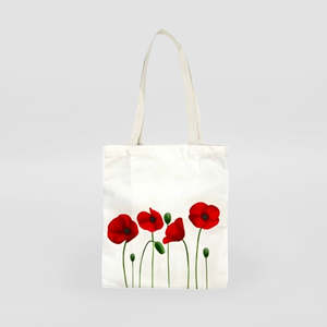 Reusable Bags Storage Bags: Tote Bag - 'Poppies'