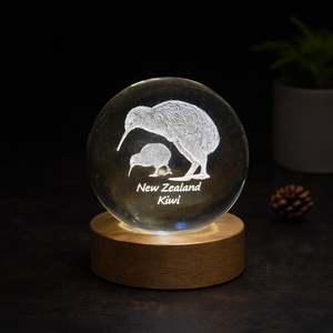 Glass Light Up Ball - Kiwi