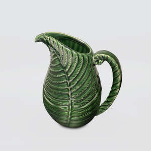Tea Coffee: Green Ceramic Fern Jugs