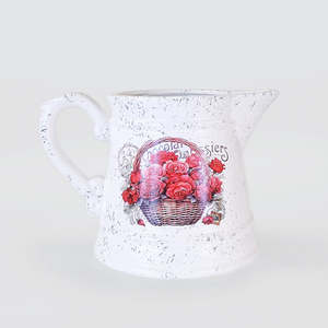 Tapered Jug Planter - Roses