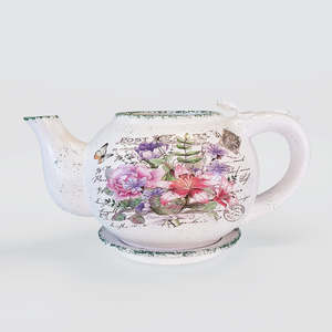 Teapot Planter - Colourful Posy