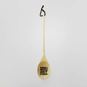 Dining: Sh*t Stirrer' Wooden Spoon