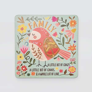 Wooden Coaster Set/4 - Birds