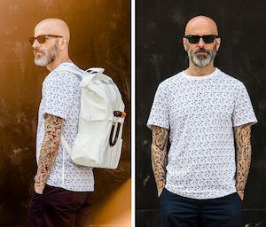 Products: HJUL: T-Shirt with Reflective Print : Action Bicycle Club