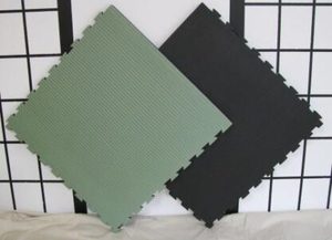 Mats for Dojo jigsaw Green & Black 25mm · Action Martial Arts Supplies Ltd