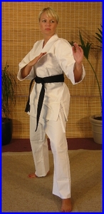 Products: Karate uniform - cotton, white 8.5oz with Belt · Action Martial Arts Supplies Ltd