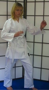 Products: Karate Uniform Cotton, White 7.5oz with Belt · Action Martial Arts Supplies Ltd