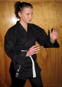 Karate/Taijutsu/Jujutsu uniform Black 8.5oz cotton with belt · Action Martial A&hellip;