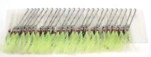Longline Traces 25 Hooks 18R Chartruese Tubed