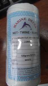 Fishing Net Accessories Nz: 500gram Spool 2.0mm White Nylon Flat Braid