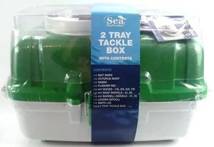 Fishing Tackle Storage Boxes Range: Tackle Box With Mixed Tackle 2 Tray