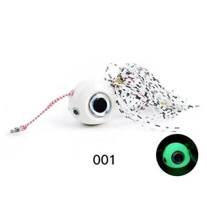 Glowbite Fishing Innovation Catches Fish: Noeby Kabura Glow White 60 Gram #14 Hooks