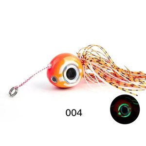 Glowbite Fishing Innovation Catches Fish: Noeby Kabura Glow Orange White 80 Gram #14 Hooks