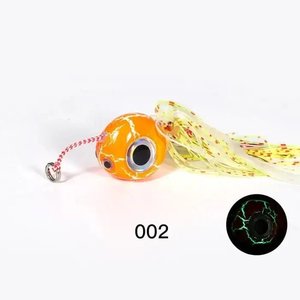 Glowbite Fishing Innovation Catches Fish: Noeby Kabura Glow Orange 60 Gram #14 Hooks