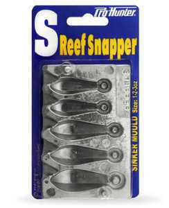 Fishing Sinker Moulds Various Shapes Sizes: 1oz/2oz/3oz Pro Hunter Small Reef Sinker Mould