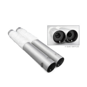 Exhausts: Freedom Performance Exhausts - 4" & 4.5" Slip-ons w/ Quiet Baffles for Indian Models