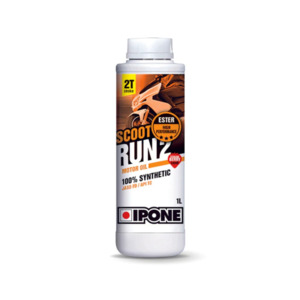 Lubricants Consumables: IPONE - 2 Stroke Motor Oil | Scoot Run 2 - 1L 100% Synthetic