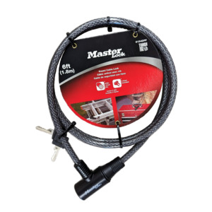 Trailer Parts: Master Lock - Keyed Cable Lock 6ft (1.8m)