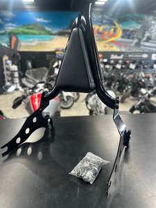 Second Hand Harley Davidson Parts: Harley Davidson - Sissy Bar & Back Rest Pad Assembly with Quick Detachable Plates '18-'20 Breakout & FatBoy (240mm Rear)