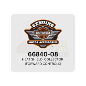 Exhausts: Harley Davidson - 66840-08 - Heat Shield, Collector (Forward Controls)