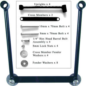 WPS - Willie & Max Universal Saddlebag Hard Mount Kit (Pair) - 63-0256