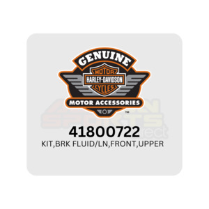 Brakes: Harley Davidson - 41800722 - Kit, Brake Fluid/Ln, Front, Upper