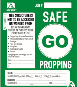 Site Tags: Go Safe Propping (pack 25)